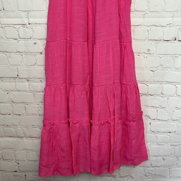 &Merci Pink Tiered Dress with Ruffle Accents - Picture 7 of 13
